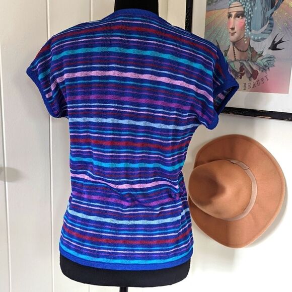 VTG Neiman Marcus Castleberry Knit Sweater 8 Preppy Countryside Retro Glam - Picture 7 of 10